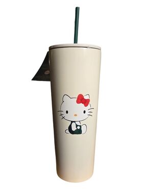 NWT Starbucks 2025 Sanrio Collab Hello Kitty Metal Tumbler